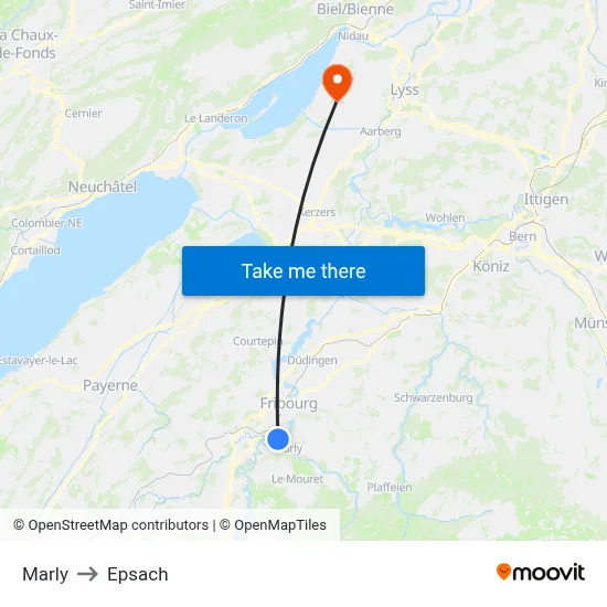Marly to Epsach map