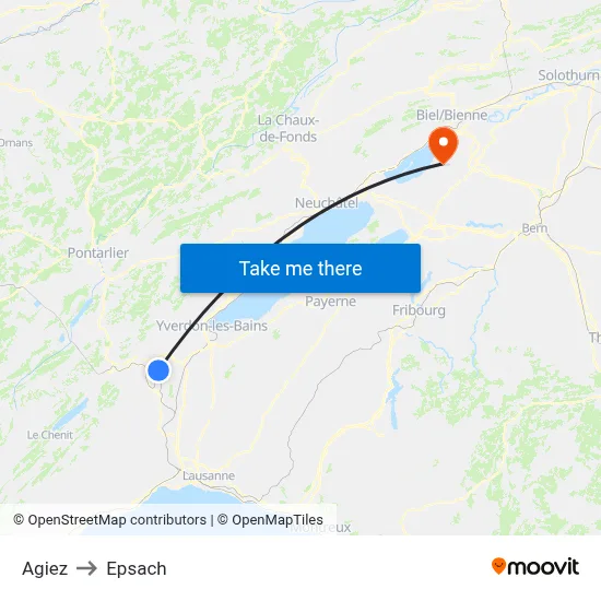 Agiez to Epsach map