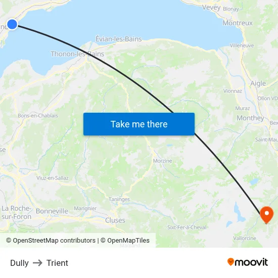 Dully to Trient map