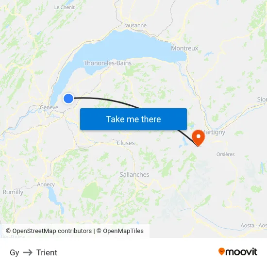 Gy to Trient map