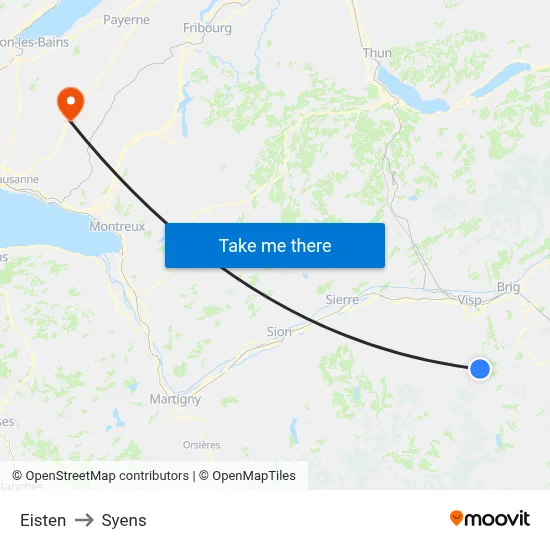 Eisten to Syens map