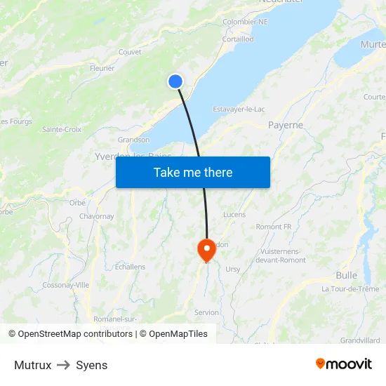 Mutrux to Syens map