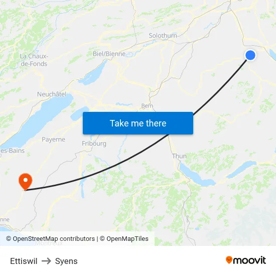 Ettiswil to Syens map