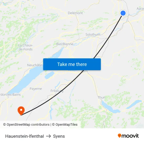 Hauenstein-Ifenthal to Syens map