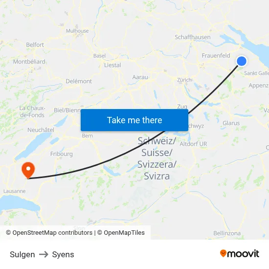 Sulgen to Syens map