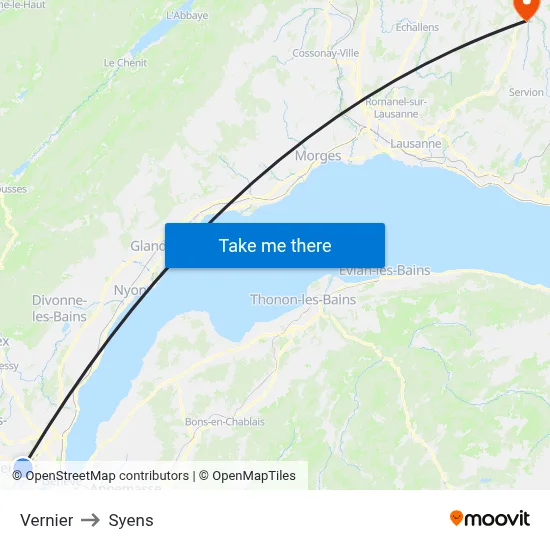 Vernier to Syens map