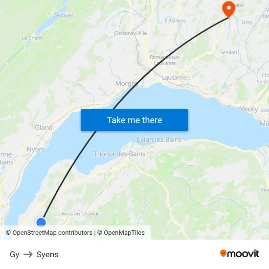 Gy to Syens map