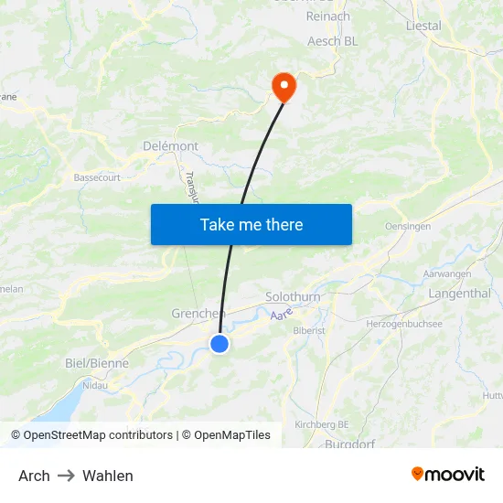 Arch to Wahlen map