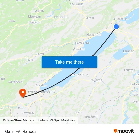 Gals to Rances map