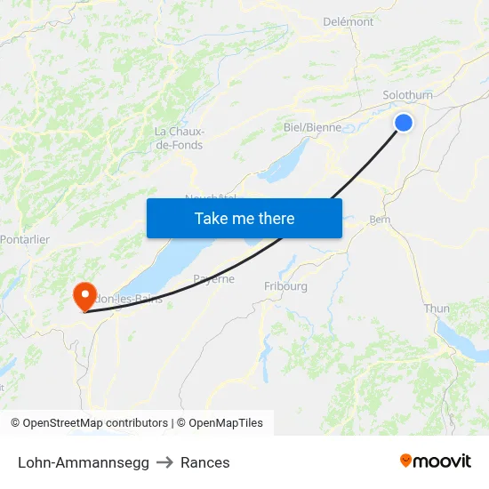 Lohn-Ammannsegg to Rances map