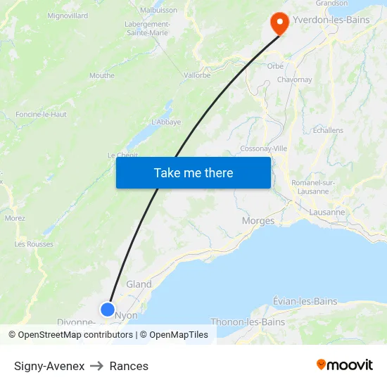 Signy-Avenex to Rances map