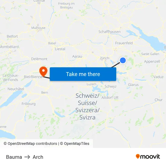 Bauma to Arch map