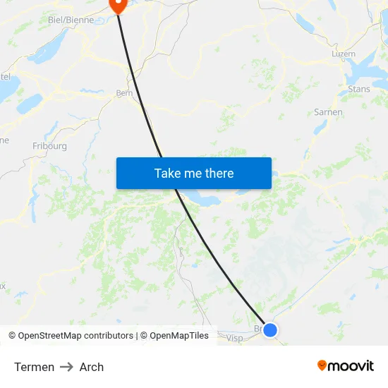 Termen to Arch map