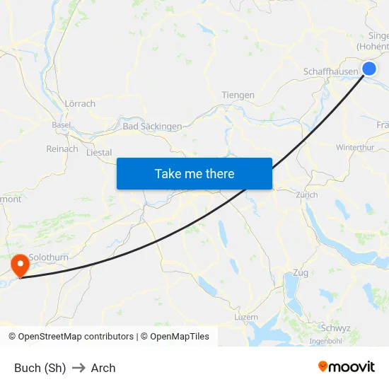 Buch (Sh) to Arch map