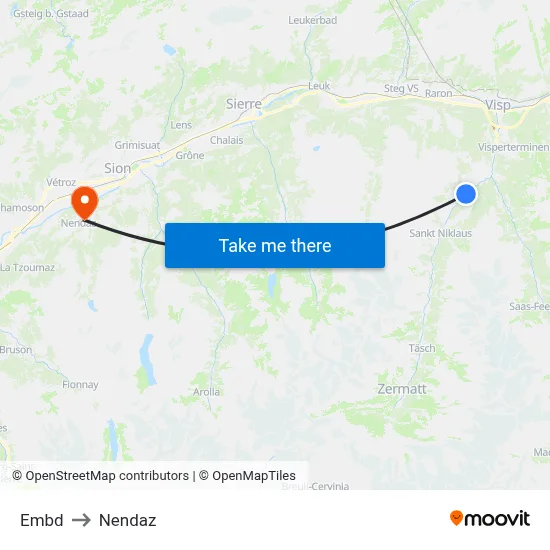Embd to Nendaz map