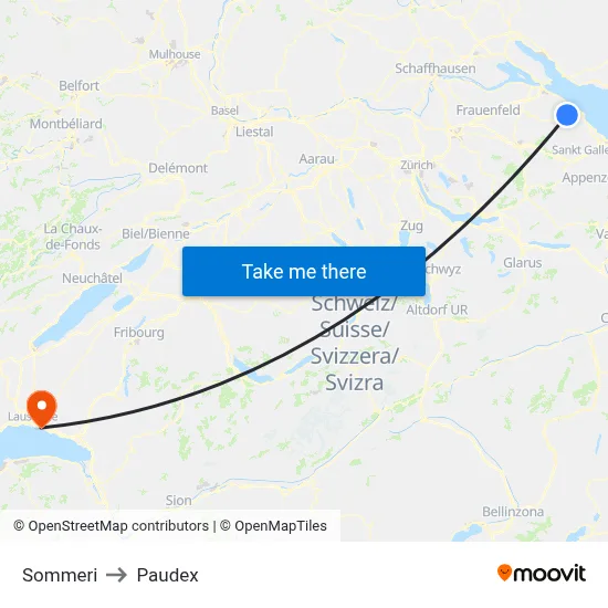 Sommeri to Paudex map
