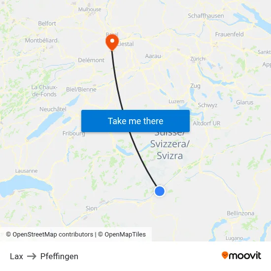Lax to Pfeffingen map