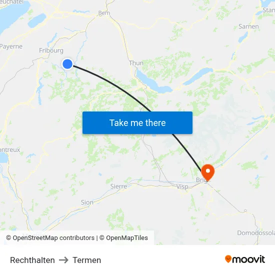 Rechthalten to Termen map