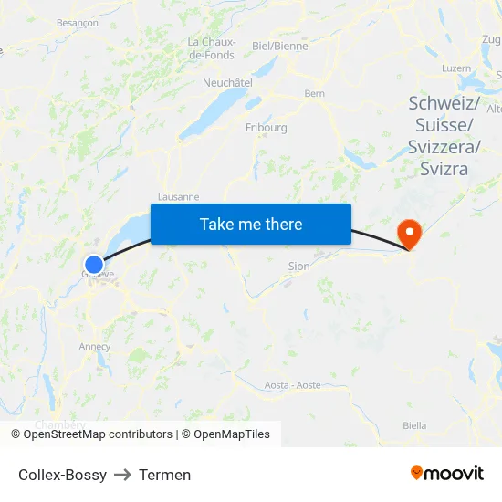 Collex-Bossy to Termen map