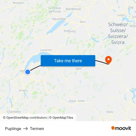 Puplinge to Termen map