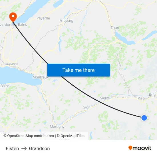 Eisten to Grandson map