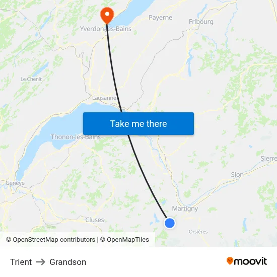 Trient to Grandson map