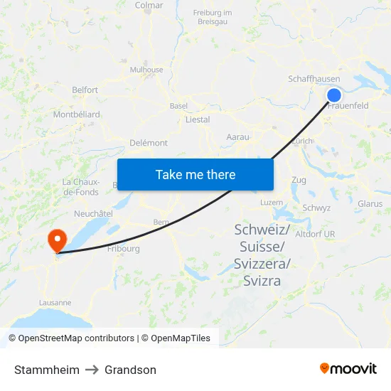 Stammheim to Grandson map