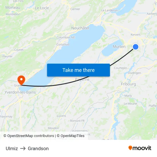 Ulmiz to Grandson map