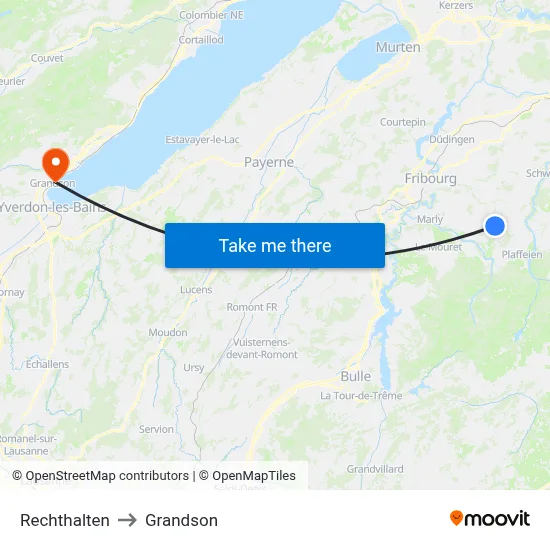 Rechthalten to Grandson map