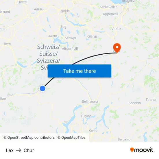 Lax to Chur map