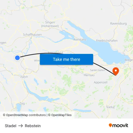 Stadel to Rebstein map