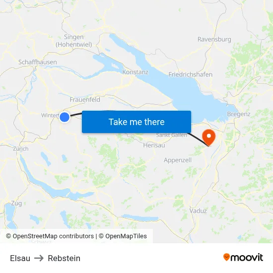 Elsau to Rebstein map