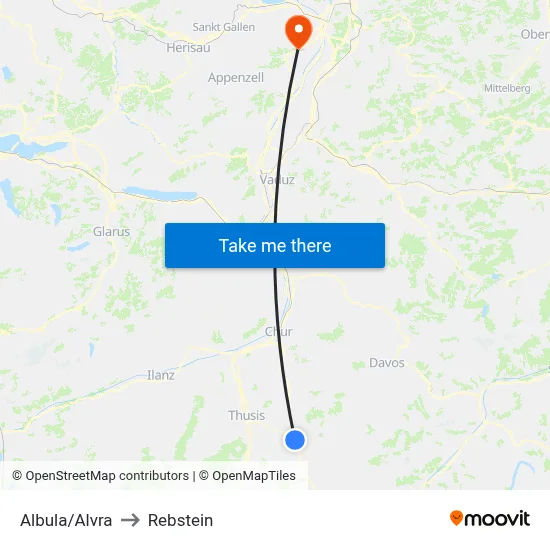 Albula/Alvra to Rebstein map