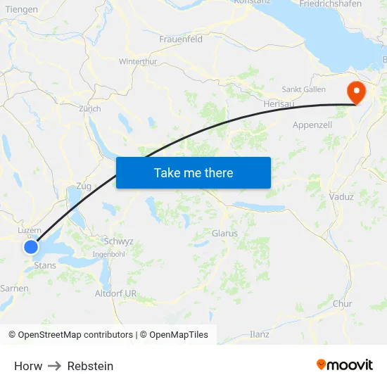 Horw to Rebstein map
