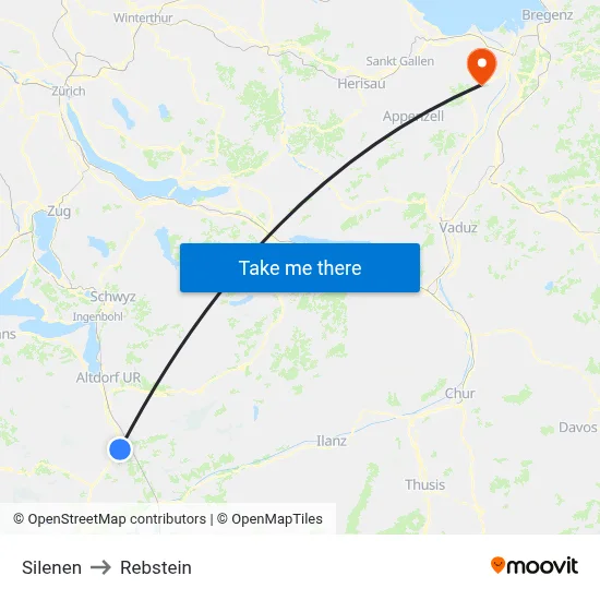 Silenen to Rebstein map