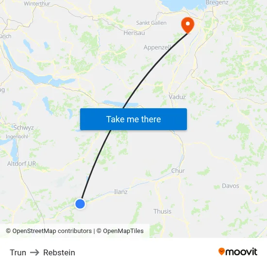 Trun to Rebstein map