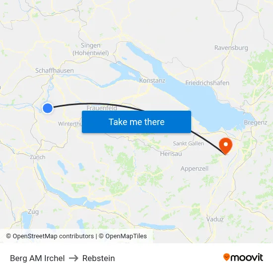 Berg AM Irchel to Rebstein map
