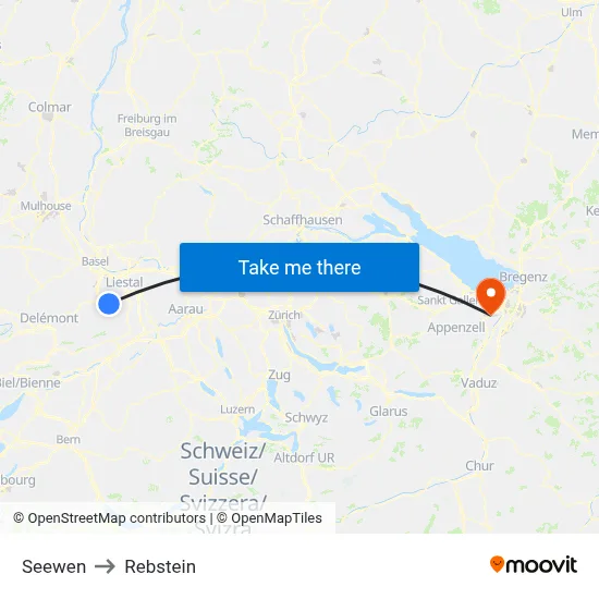 Seewen to Rebstein map