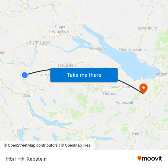 Höri to Rebstein map
