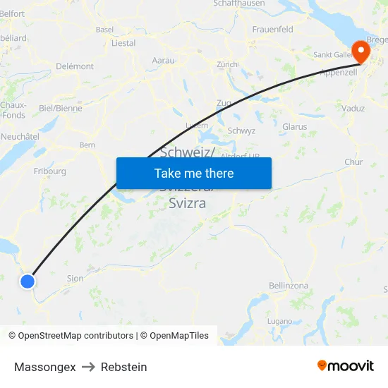 Massongex to Rebstein map