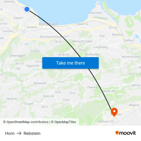 Horn to Rebstein map