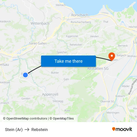 Stein (Ar) to Rebstein map