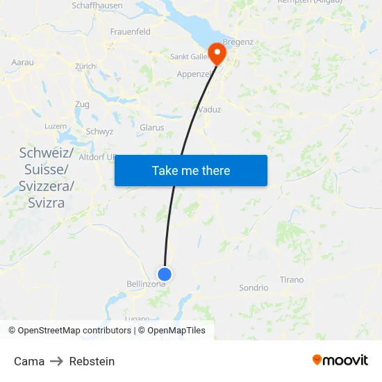 Cama to Rebstein map