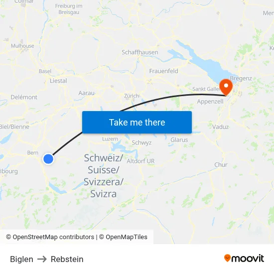 Biglen to Rebstein map