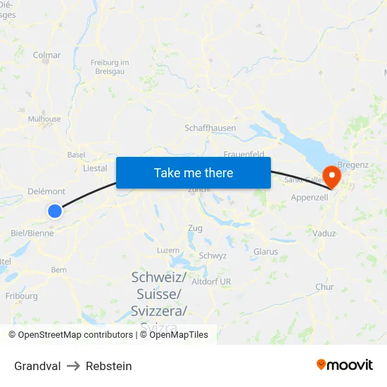 Grandval to Rebstein map