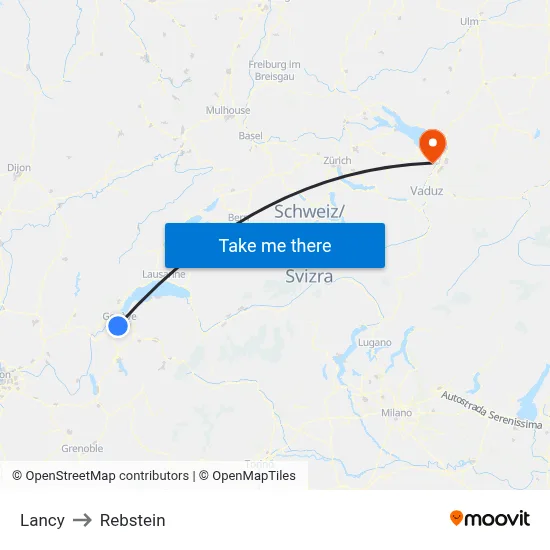 Lancy to Rebstein map