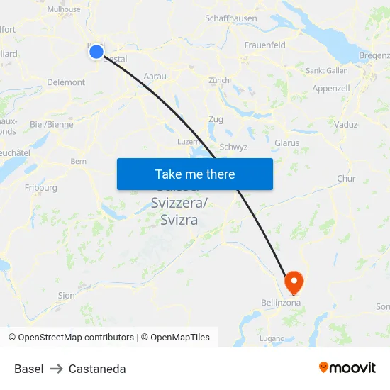 Basel to Castaneda map