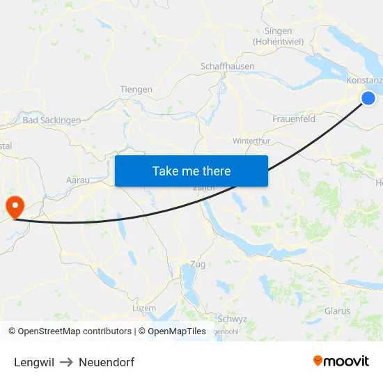 Lengwil to Neuendorf map