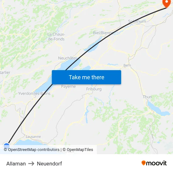 Allaman to Neuendorf map