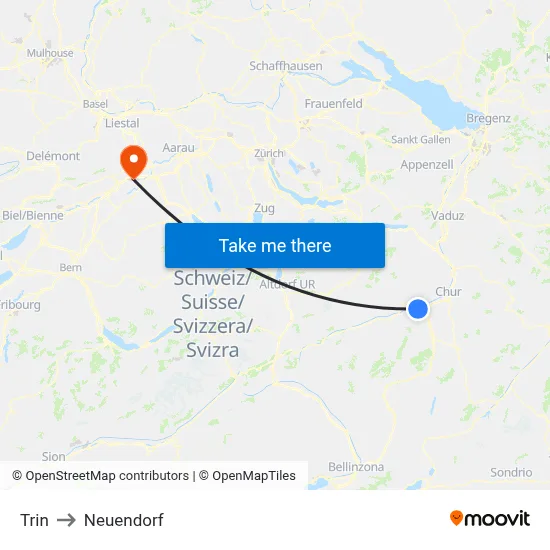 Trin to Neuendorf map